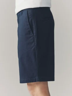 Navy/Stone Loose Fit Stretch Chino Shorts 2 Pack