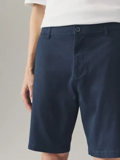 Navy/Stone Loose Fit Stretch Chino Shorts 2 Pack