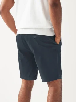Navy/Stone Slim Fit Stretch Chino Shorts 2 Pack