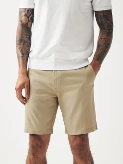 Navy/Stone Straight Fit Stretch Chino Shorts 2 Pack