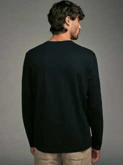 Navy/White/Black/Stone Long Sleeve T-Shirts 4 Pack