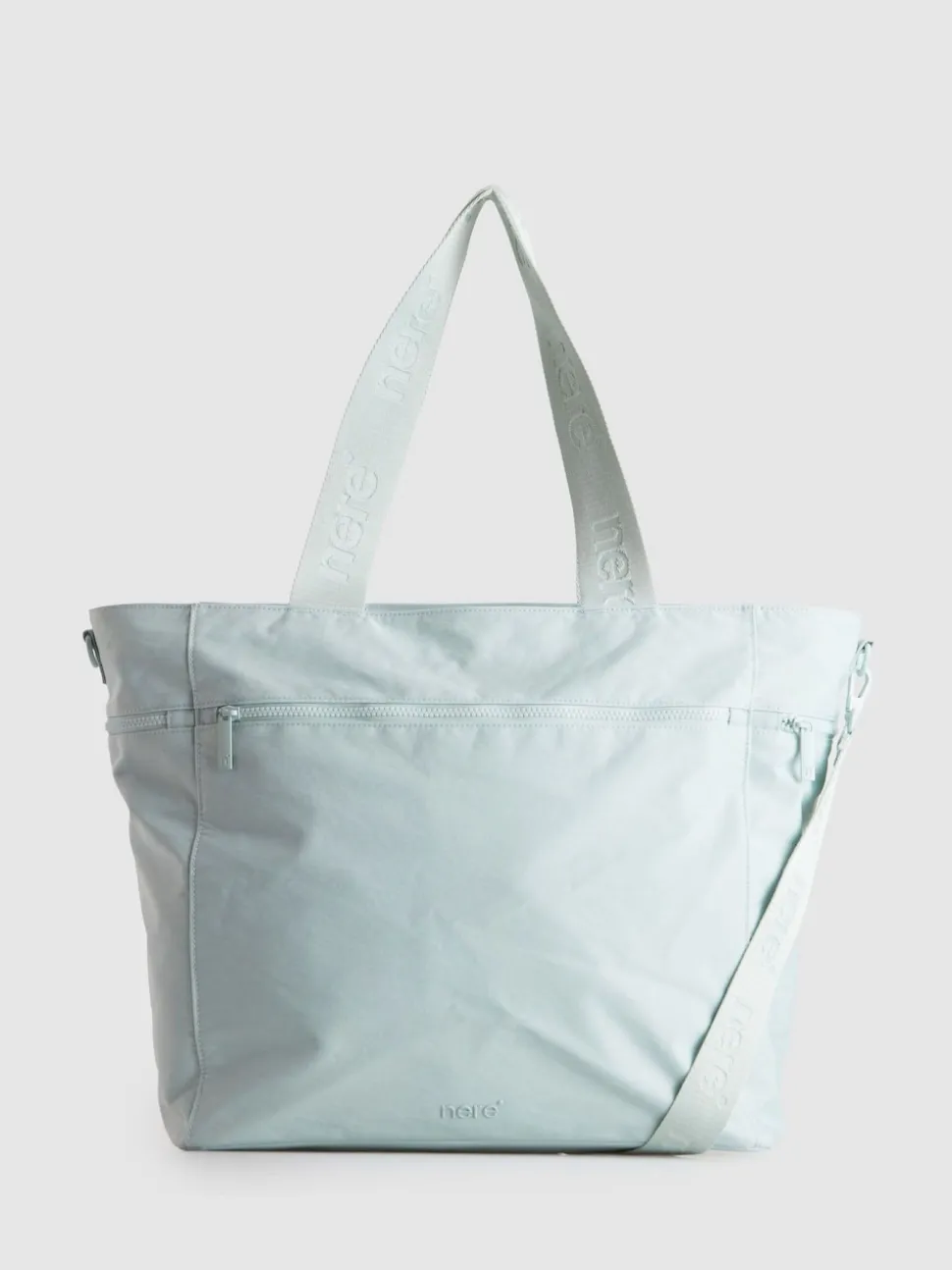 Nere Green Bondi Nylon Large Tote Bag