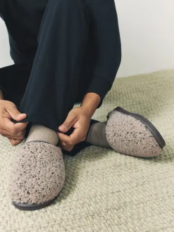 Neutral Borg Mule Slippers