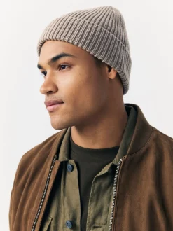 Neutral Brown Beanie Hat
