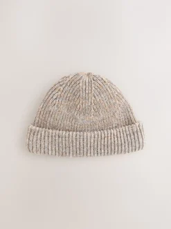Neutral Brown Beanie Hat
