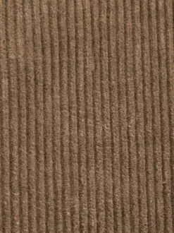 Neutral Brown Regular Fit Cord Blazer