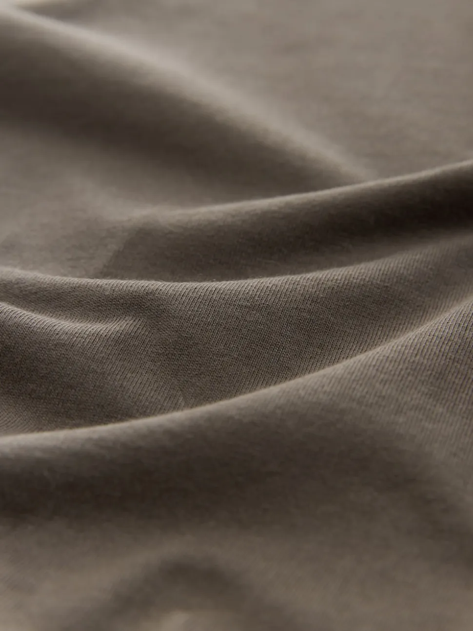 Neutral Brown Relaxed Fit Essential Crew Neck Cotton T-Shirt