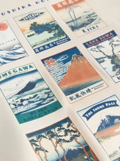 Neutral Ecru Overhead Hoodie Hokusai Graphic License