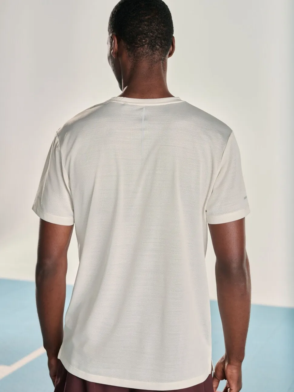 Neutral Ecru Short Sleeve Tee Active Gym Training Top