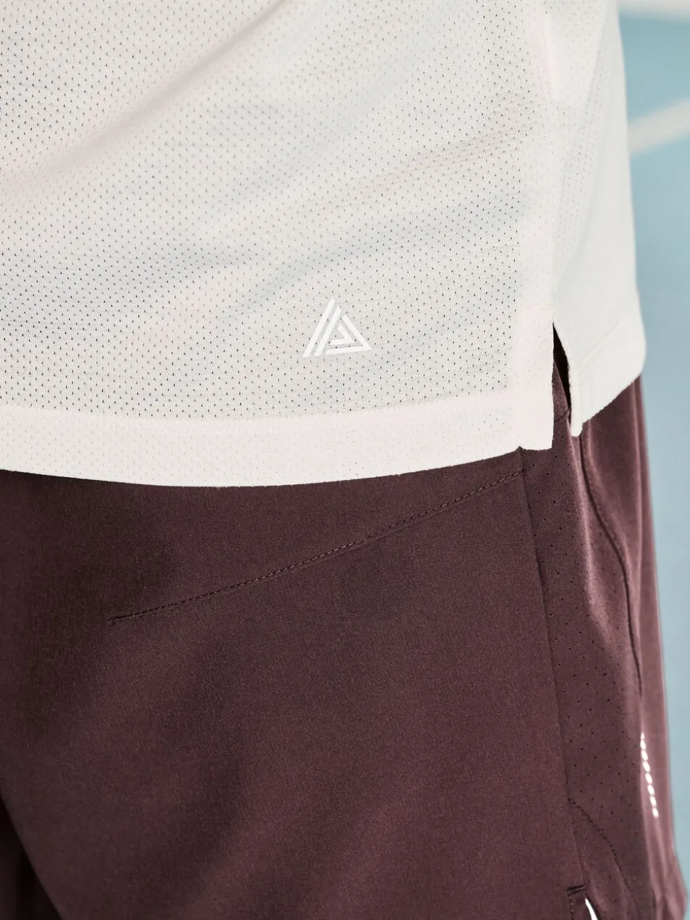 Neutral Ecru Short Sleeve Tee Active Gym Training Top