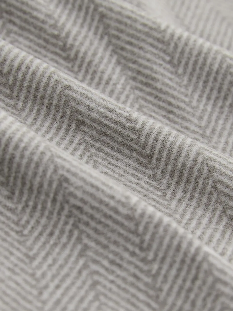 Neutral Herringbone Motionflex Cosy Open Hem Pyjama Bottoms