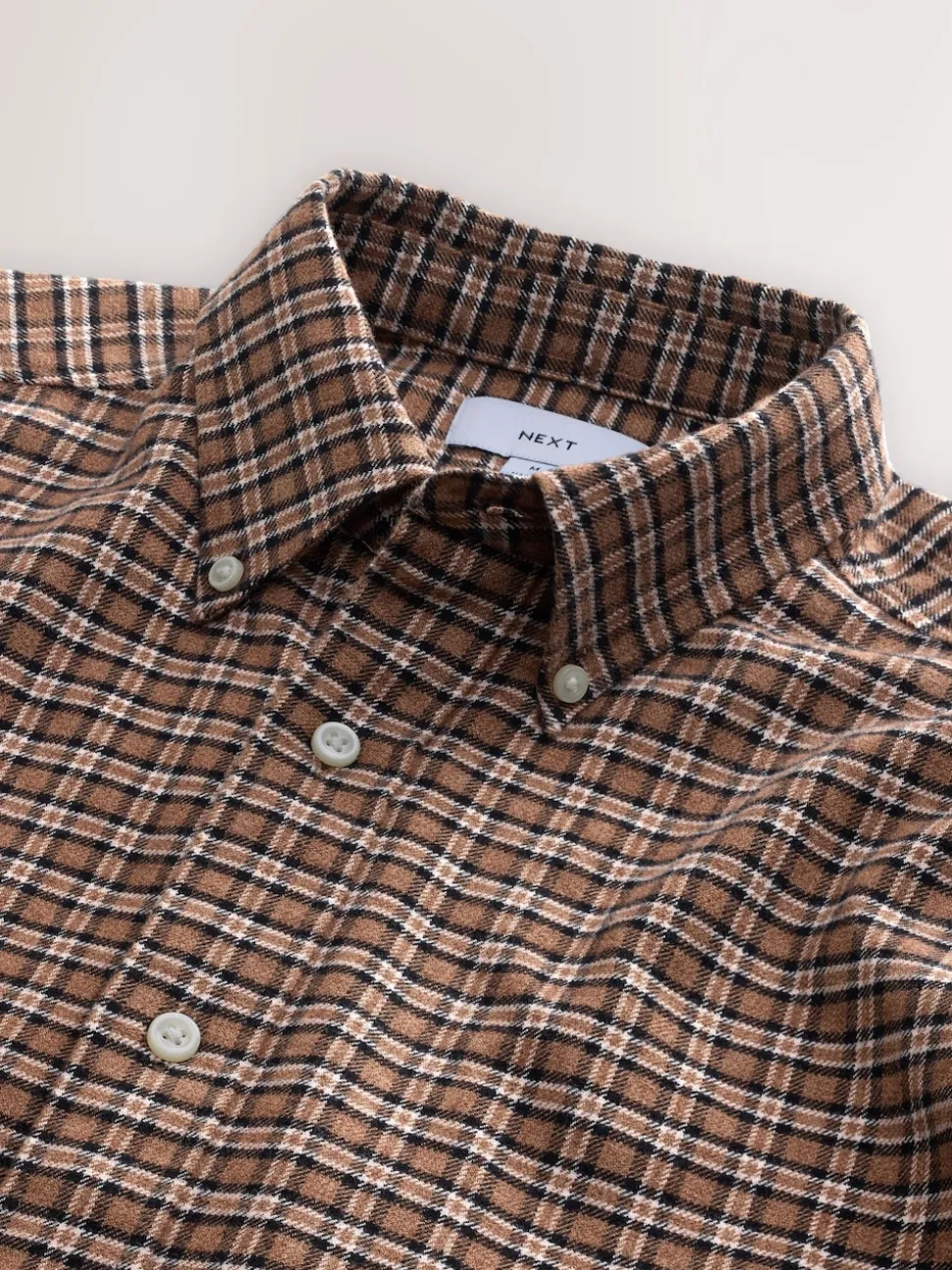 Neutral Long Sleeve Check Shirt