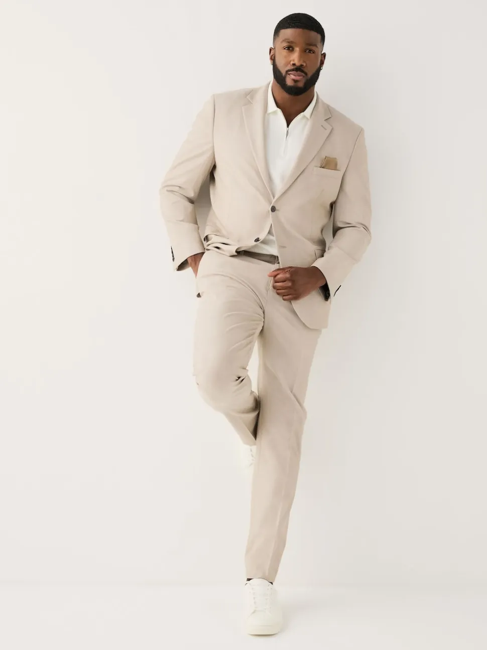 Neutral Muscle Fit Motionflex Stretch Suit Jacket