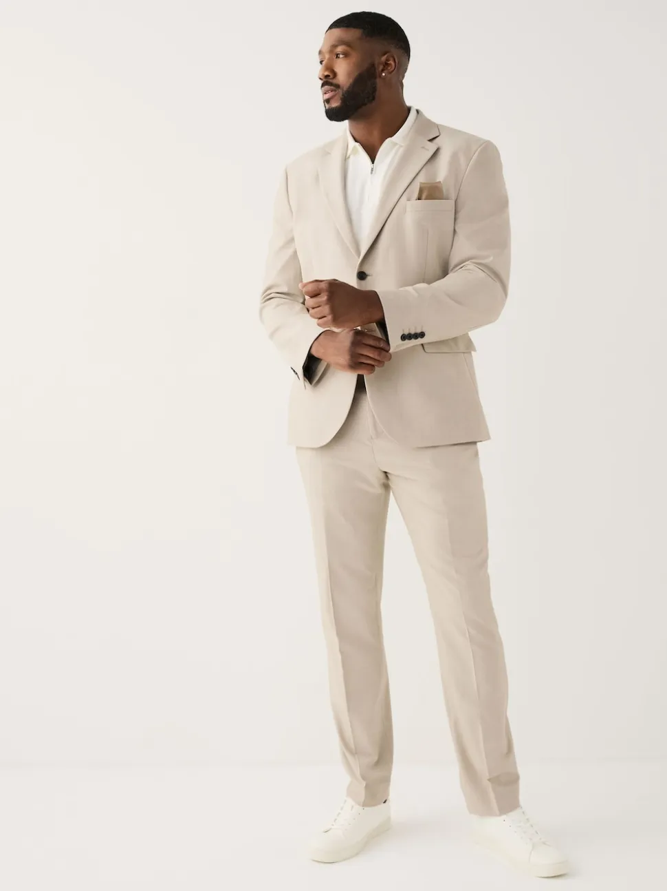 Neutral Muscle Fit Motionflex Stretch Suit Jacket