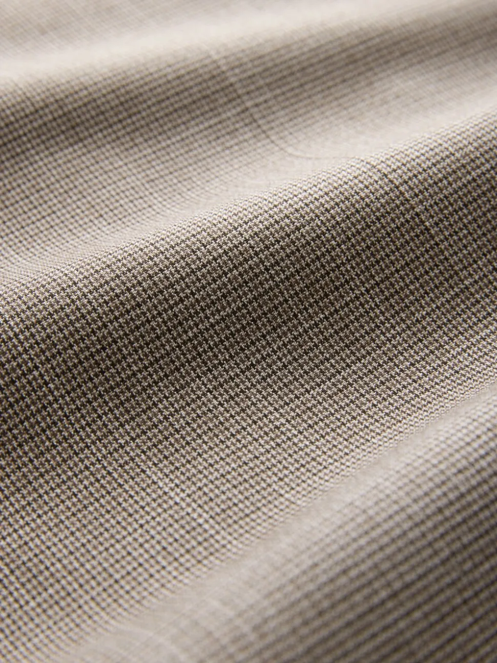 Neutral Regular Fit Contrast Fabric Detail Suit Trousers