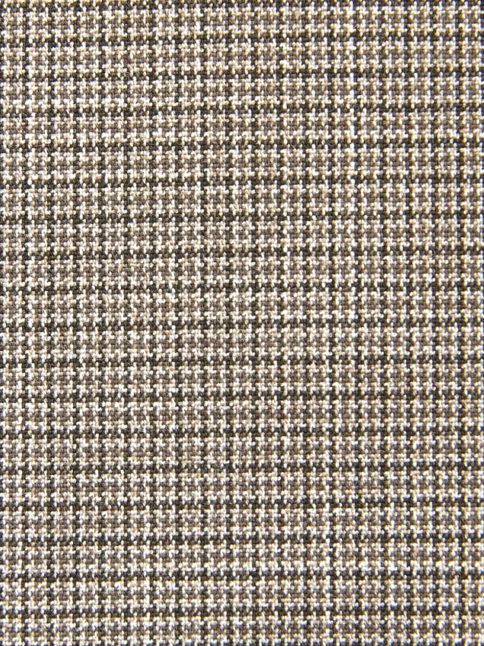 Neutral Regular Fit Contrast Fabric Detail Suit Jacket