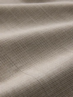 Neutral Regular Fit Contrast Fabric Detail Suit Jacket