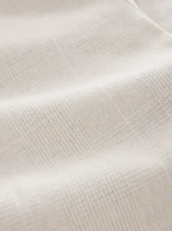 Neutral Regular Fit Linen Blend Check Suit Trousers