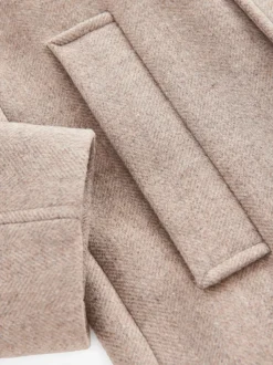 Neutral Regular Fit N.Premium Soft Touch Peacoat with Wool