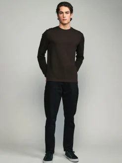 Neutral Regular Fit Regular Fit Long Sleeve 100% Cotton T-Shirts 5 Pack