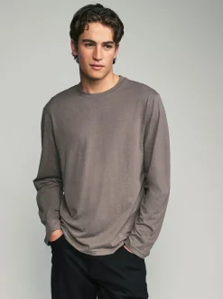 Neutral Regular Fit Regular Fit Long Sleeve 100% Cotton T-Shirts 5 Pack