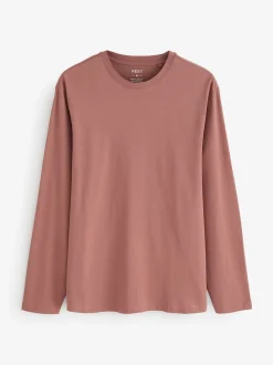 Neutral Regular Fit Regular Fit Long Sleeve 100% Cotton T-Shirts 5 Pack