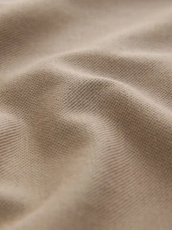 Neutral Regular Fit Short Sleeve Pique Polo Shirt