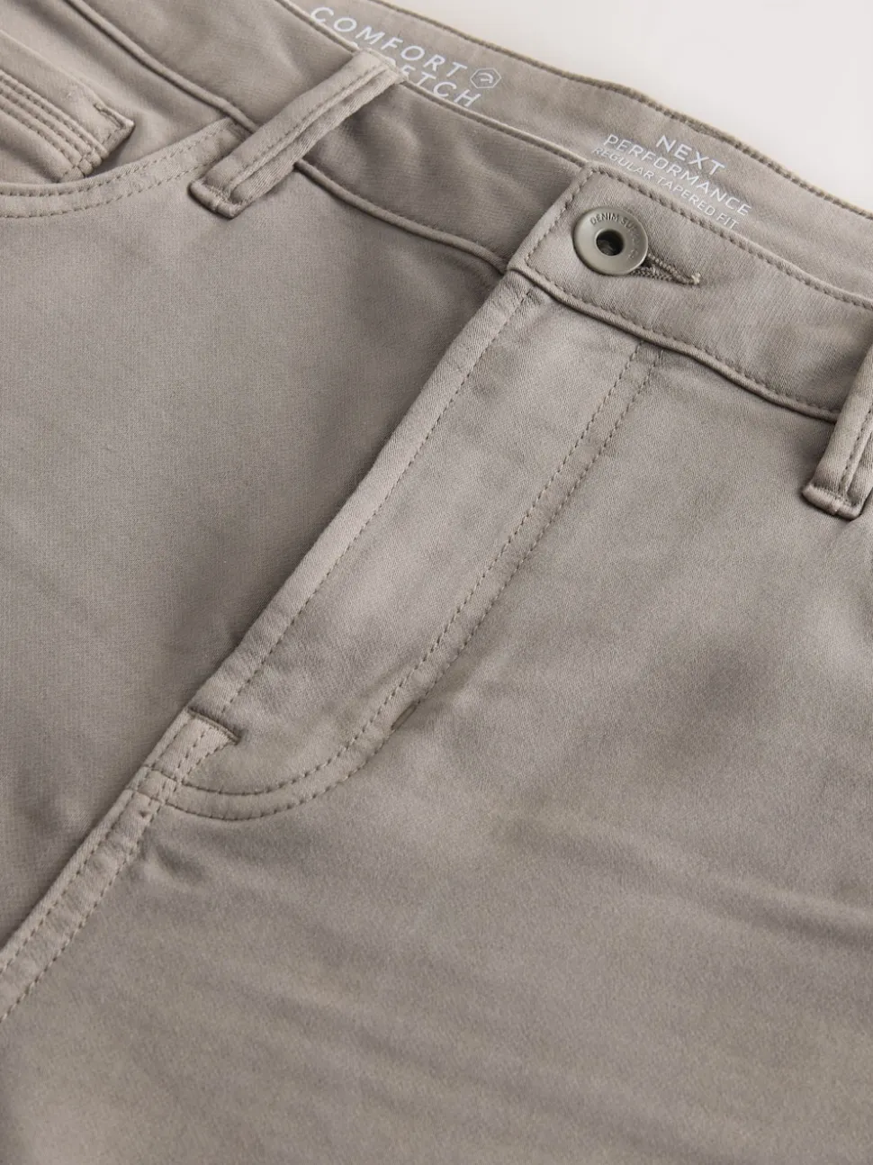 Neutral Regular Tapered Fit Comfort Stretch Jeans
