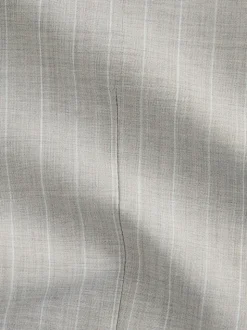 Neutral Signature Empire Mills British Wool Fabric Striped Suit Waistcoat