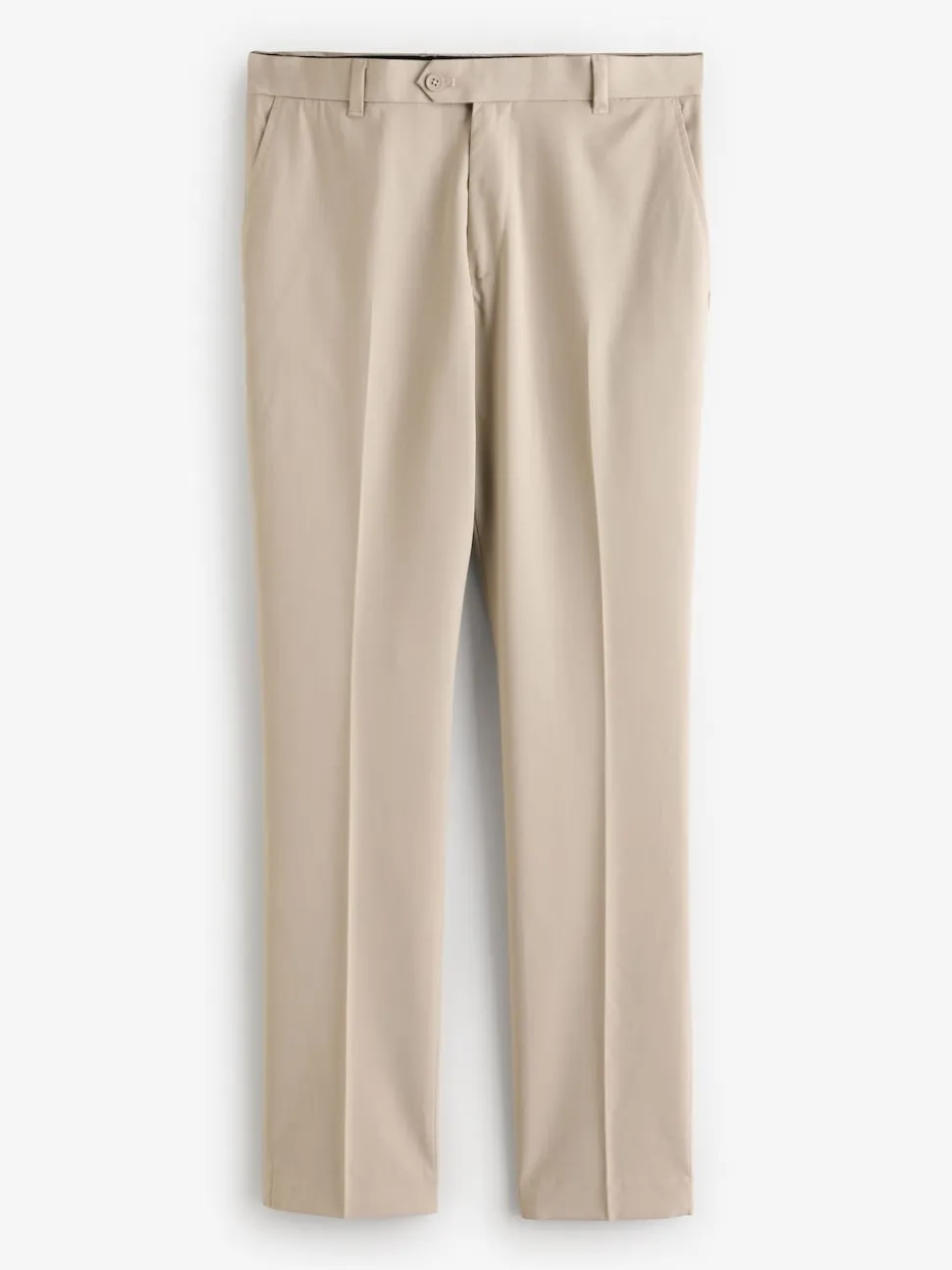 Neutral Slim Fit Stretch Smart Trousers