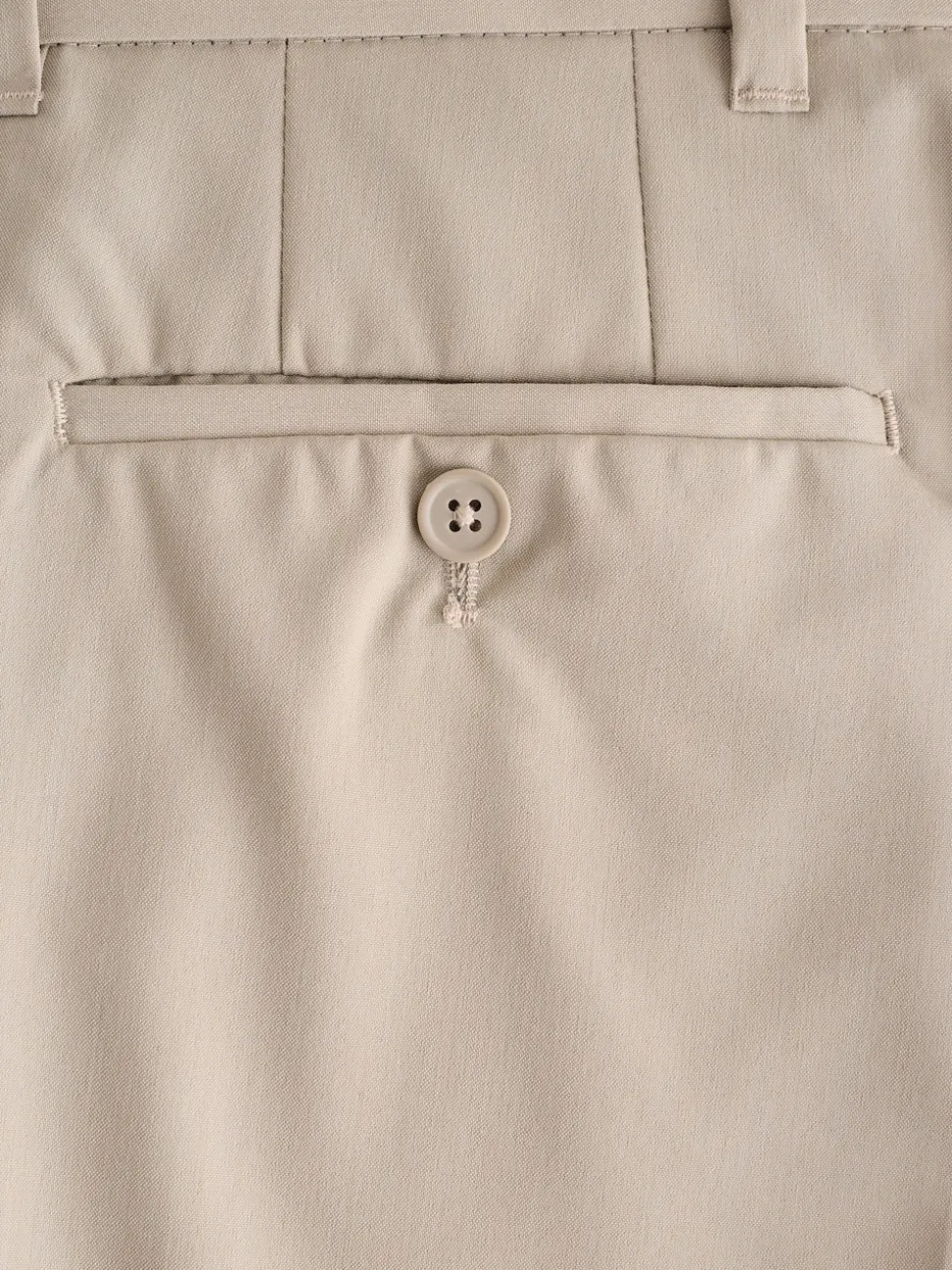 Neutral Slim Fit Stretch Smart Trousers