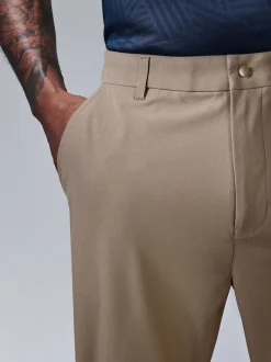 Neutral Stone Active Golf Chino Trousers