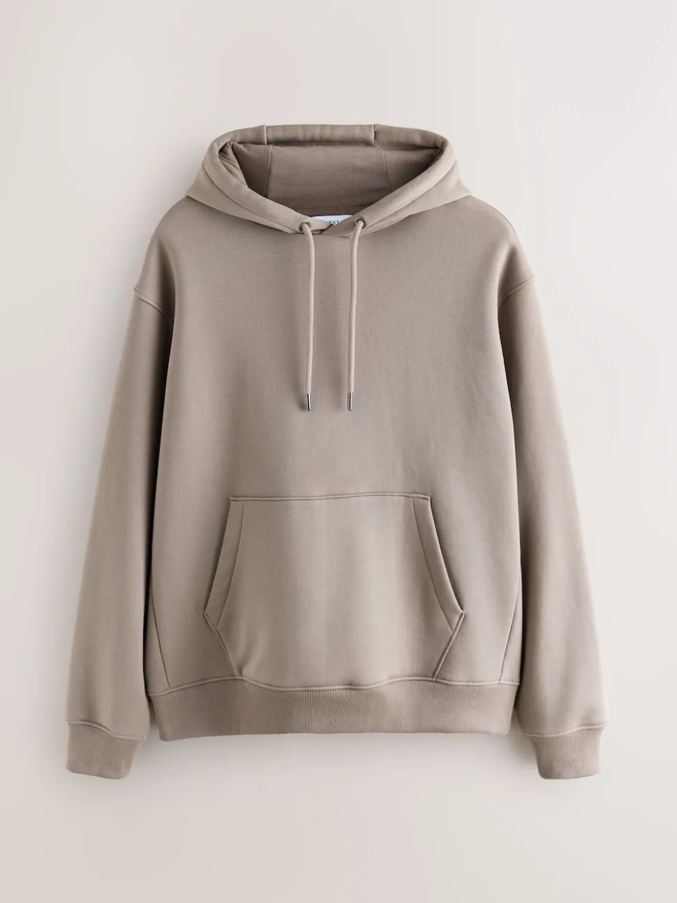 Neutral Stone Regular Fit Heavyweight Cotton Rich Jersey Hoodie