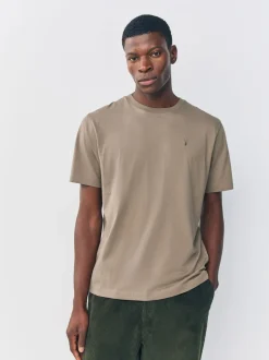 Neutral Stone Regular Fit Stag T-Shirt