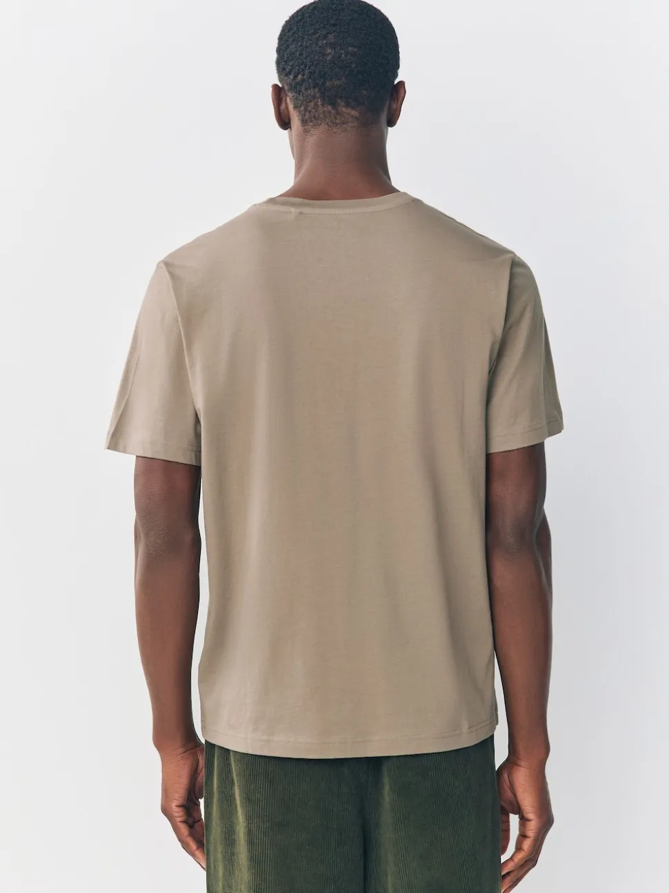 Neutral Stone Regular Fit Stag T-Shirt