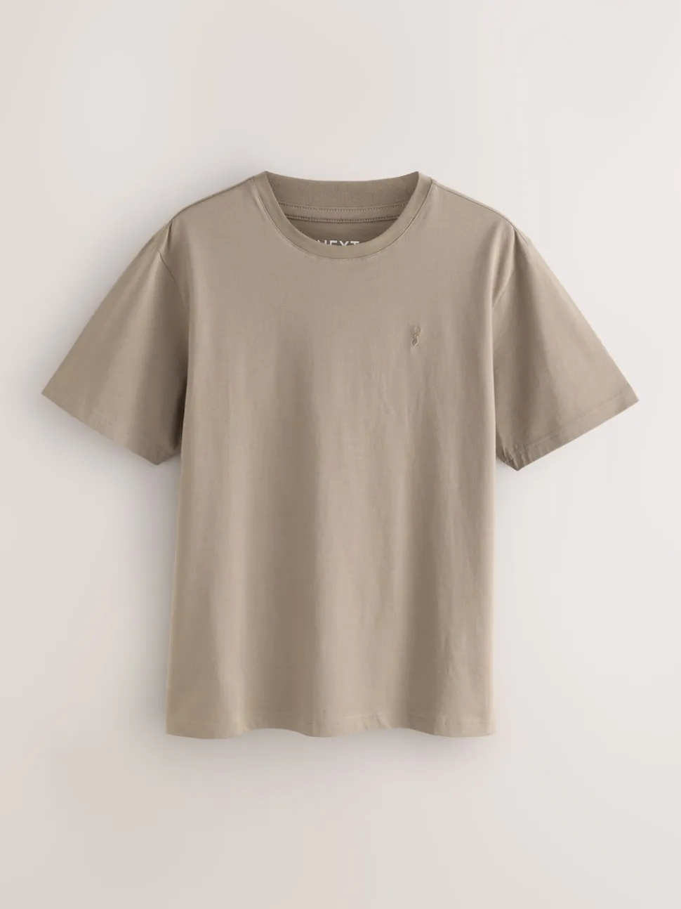 Neutral Stone Regular Fit Stag T-Shirt