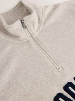 Neutral Stone Thermal Fleece Half Zip
