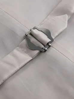 Neutral Tollegno Linen Blend Check Suit Waistcoat