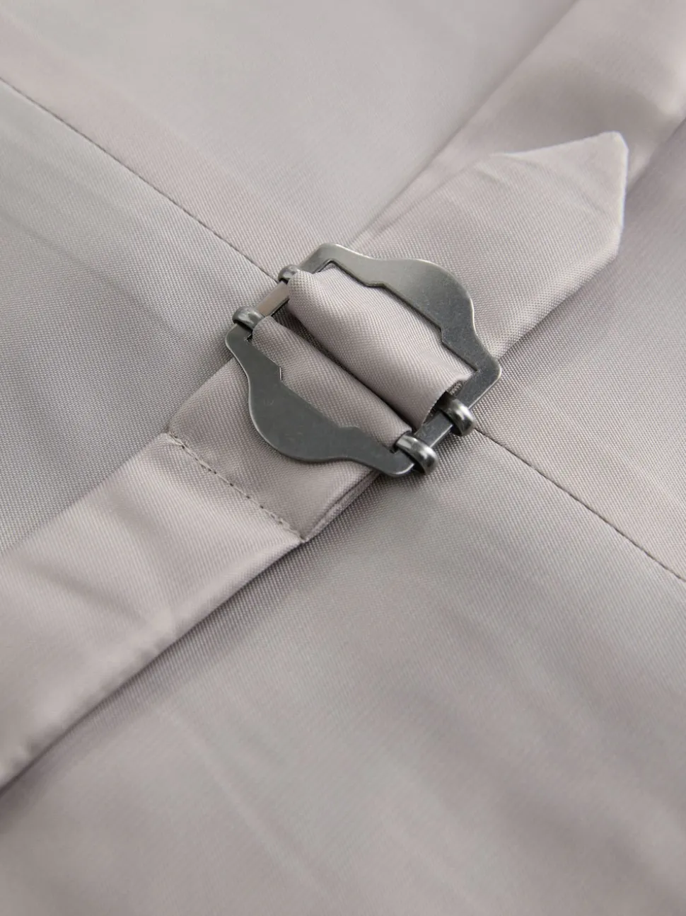 Neutral Tollegno Linen Blend Check Suit Waistcoat