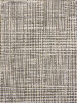Neutral Tollegno Linen Blend Check Suit Waistcoat