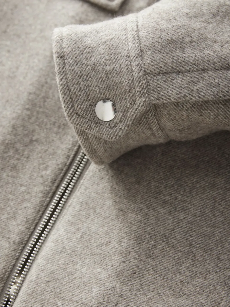 Neutral Wool Rich Borg Lined Shacket
