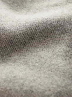 Neutral Wool Rich Borg Lined Shacket