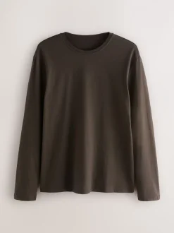 Neutral/Brown Check Motionflex Cosy Long Sleeve Cuffed Pyjamas