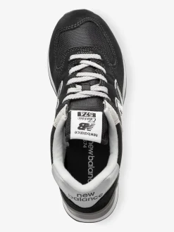 New Balance Black Chrome Mens 574 Trainers