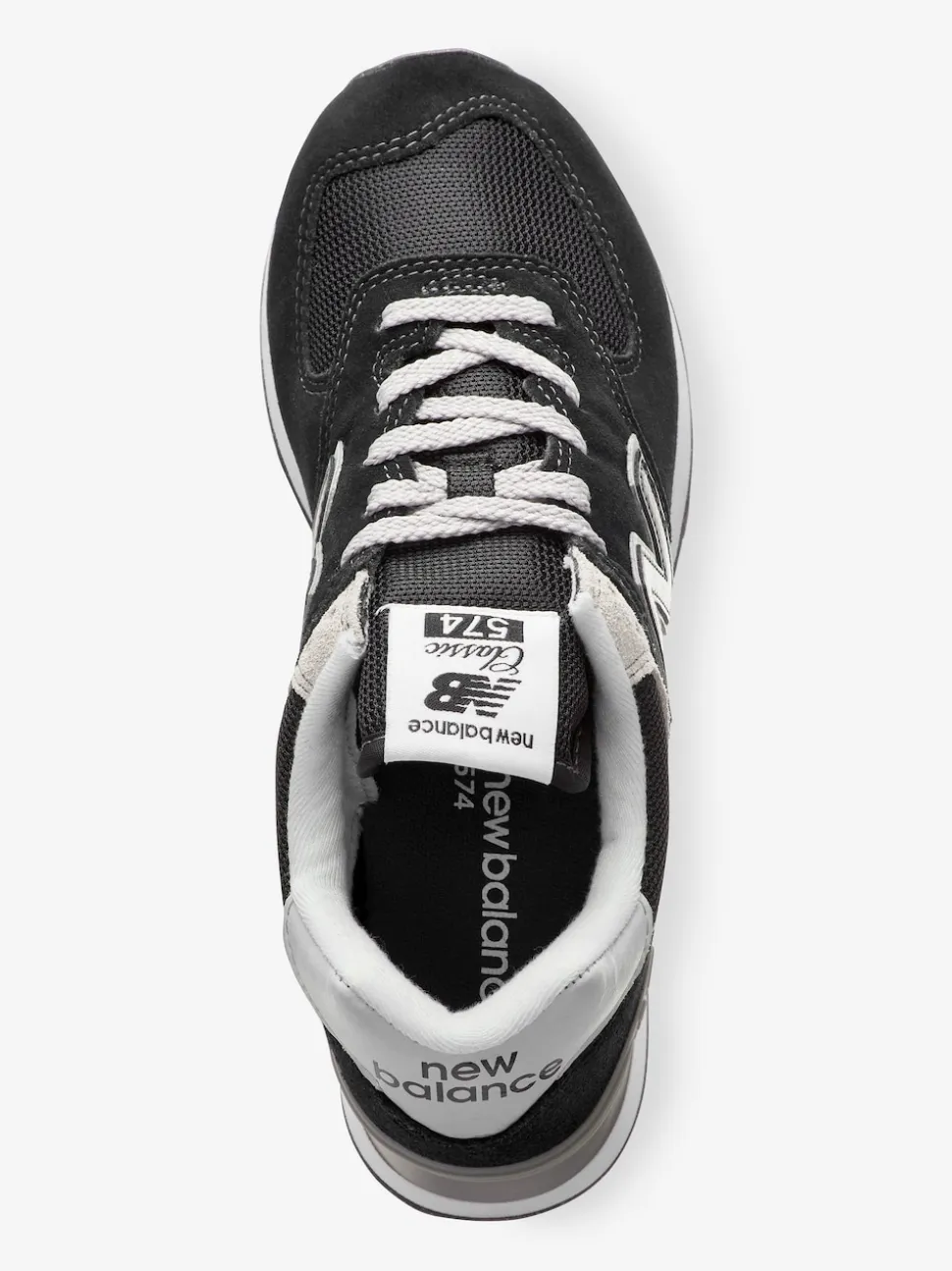 New Balance Black Chrome Mens 574 Trainers