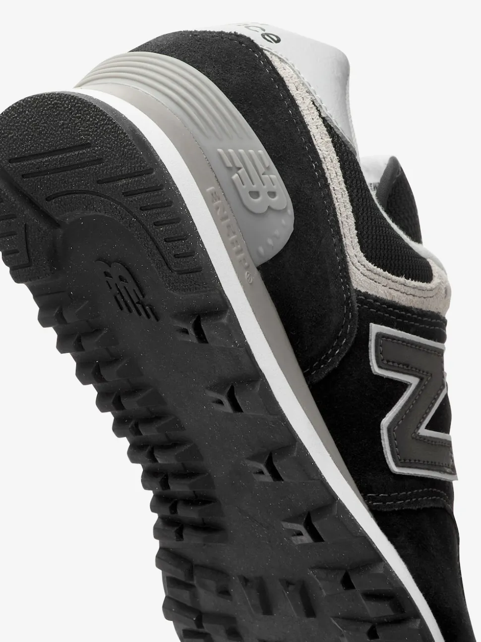 New Balance Black Chrome Mens 574 Trainers