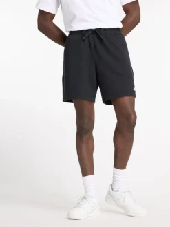 New Balance Black Mens Essential French Terry 7inch Shorts