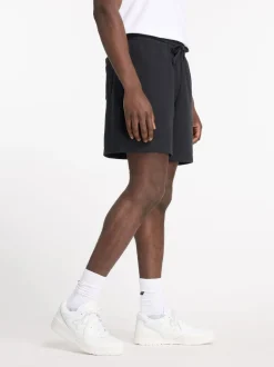 New Balance Black Mens Essential French Terry 7inch Shorts