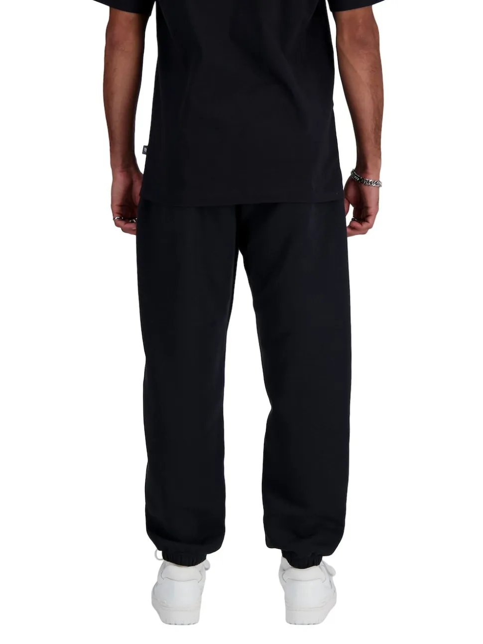 New Balance Black Mens Essentials Fleece Joggers
