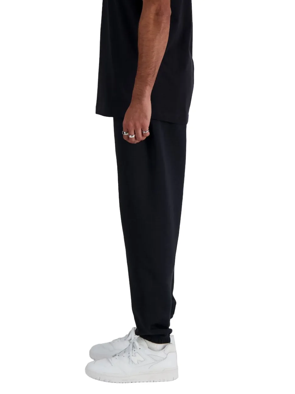 New Balance Black Mens Essentials Fleece Joggers